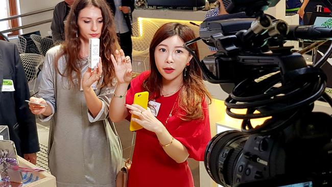 'Daigou' shoppers are seen introducing Australian brands to their customers via a permanent live-stream. Picture: AAP