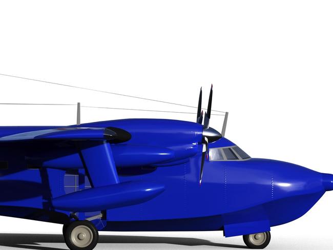 Artist image of Albatross amphibious plane to be built in Darwin