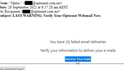 There is no risk of losing your email if you’re with Optus.