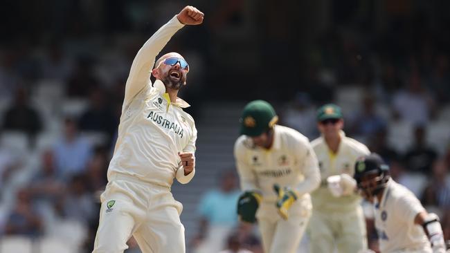Nathan Lyon finished the job for Australia. (Photo by Ryan Pierse/Getty Images)