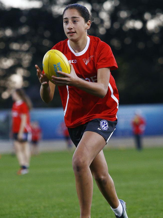 Imogen Brown in training. Picture: John Appleyard