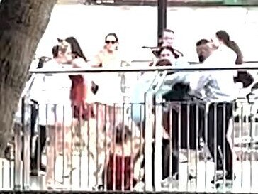 Footage of a wild girl brawl at Kangaroo Point caught on camera. Photo: Supplied