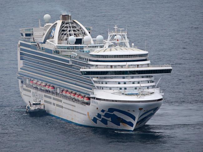 The Ruby Princess cruise ship.