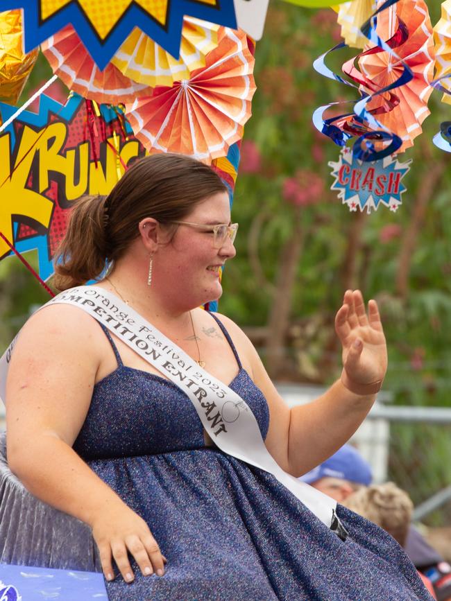 A contender for the Orange Festival Queen at the 2023 Gayndah Orange Festival.