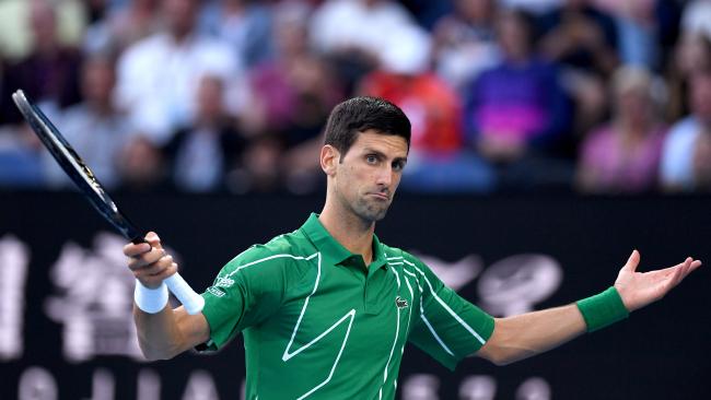 Djokovic didn't have it all his own way in the five-set epic.