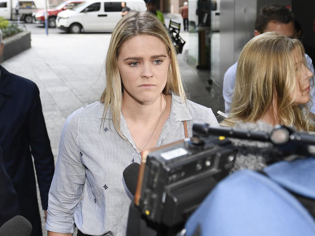 The emotion on her face was stark. (Photo by Albert Perez/Getty Images)