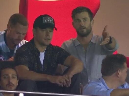 Matt Damon and Chris Hemsworth are keen on sport and apparently successful at punting.