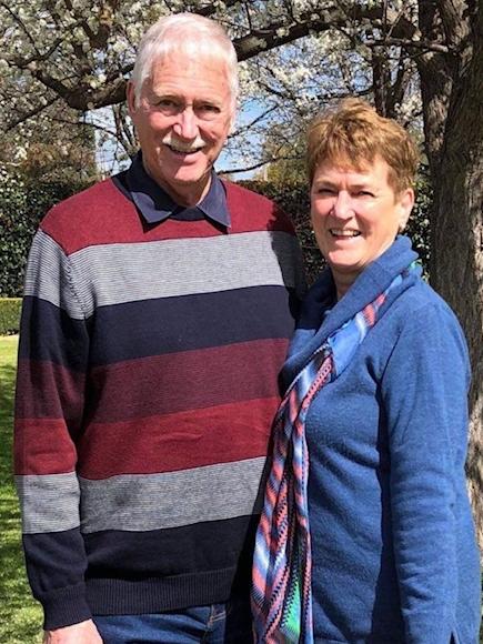 Roger Leaney who died after contracting COVID-19 on the Ruby Princess cruise ship pictured with wife Veronica. Picture: Supplied by Family