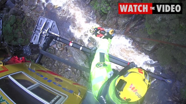 Kayak rescue in Tasmania