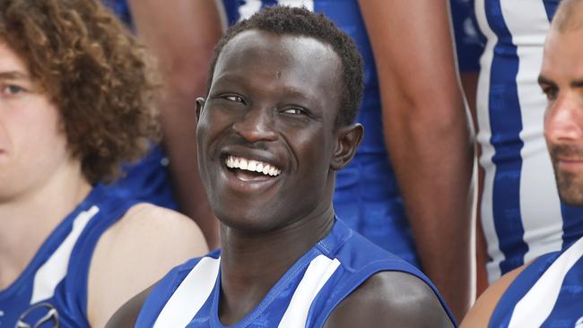 Majak Daw wants to return to North Melbourne’s line-up. Picture: David Caird