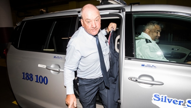 Daryl Maguire arrives at ICAC carpark in October 2020. Picture: Dylan Robinson