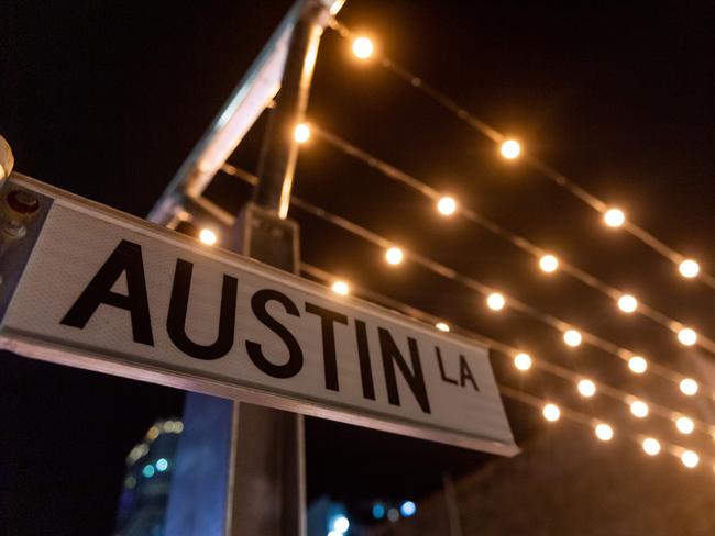 Austin in Darwin's city centre has had new lighting installed after a street beatification project. Picture: Che Chorley