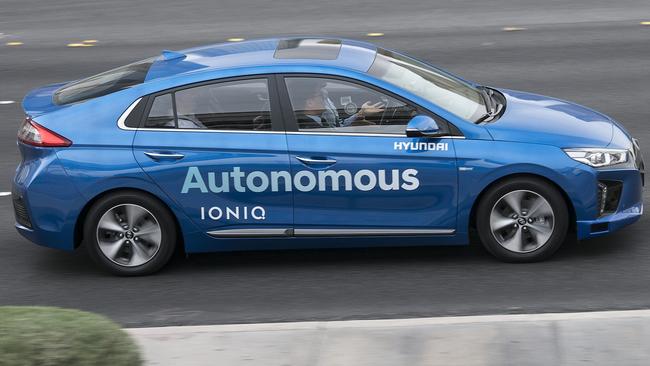 Hyundai’s autonomous test-bed in action. Pic: Supplied.