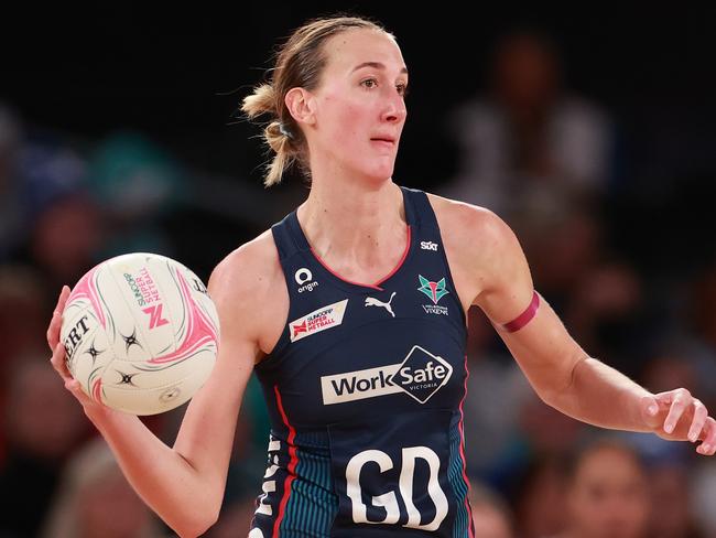 Melbourne Vixens vice-captain and defender Emily Mannix. Picture: Kelly Defina/Getty Images