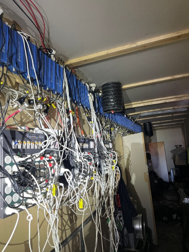 SA Power Networks also attended the property and confirmed that the electricity supply to the premises had been diverted. Picture: SAPOL