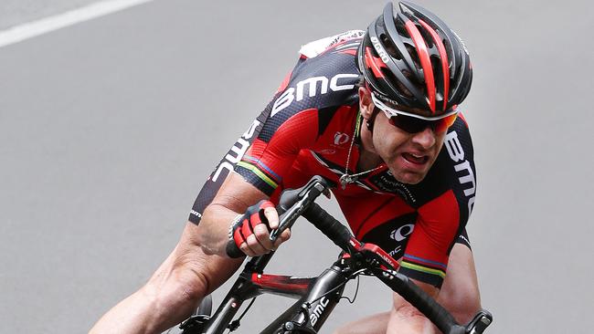 Cadel Evans — happy to have Samuel Sanchez on his team. Picture: Sarah Reed.