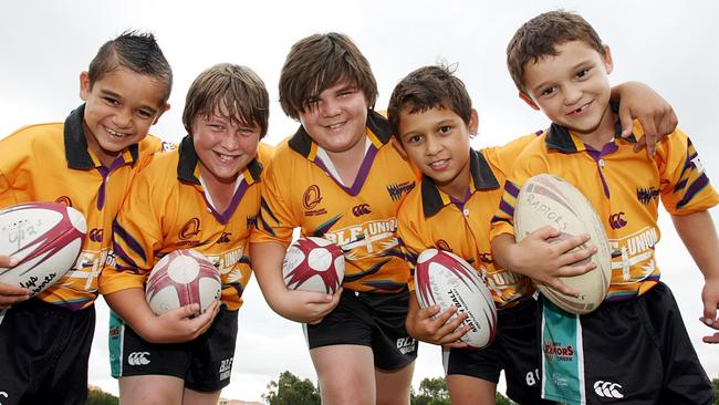 Robina Raptors Jnrs Blake Heke 8yrs, Brendon Roughead 12yrs, Brad Watson 12yrs, Jesse Heke 9yrs and Jaxon Heke 7yrs