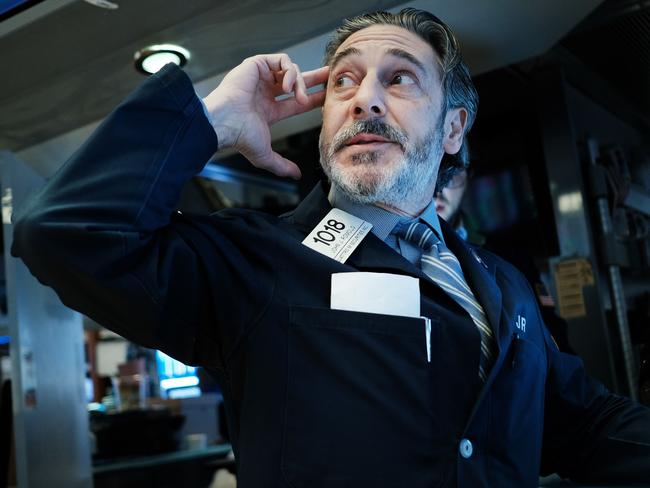 Traders work on the floor of the New York Stock Exchange (NYSE). Picture: Getty