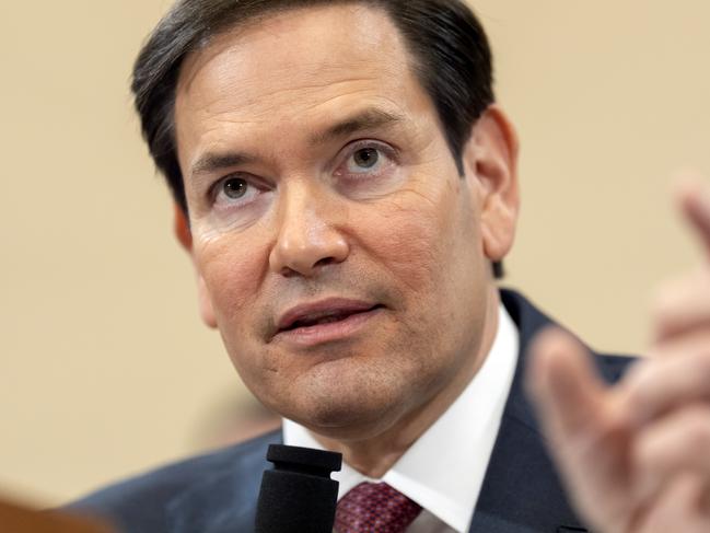 Secretary of State Marco Rubio speaks during a hearing of the House Committee on Foreign Affairs on Capitol Hill. Picture: AP Photo