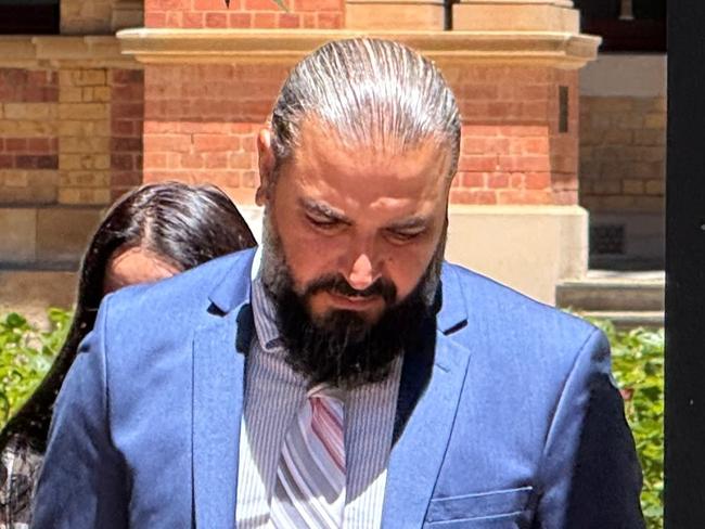 Jawad Al Hussein, of Guildford, charged over the October 31, 2022, incident at Bevendale, near Goulburn, where he drove into floodwaters which claimed the lives of Ghosn Ghosn and Ibrahim Chahine. Al Hussein has pleaded not guilty to two counts of manslaughter and is standing trial at Goulburn District Court in February, 2025. Picture outside the court on Monday, February 3, 2025. Picture: Dylan Arvela