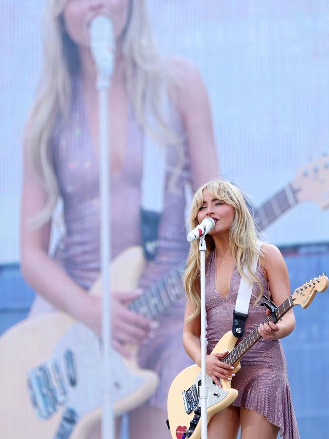 The singer is the supporting act during Swift’s Eras Tour. Picture: Graham Denholm/TAS24/Getty Images for TAS Rights Management