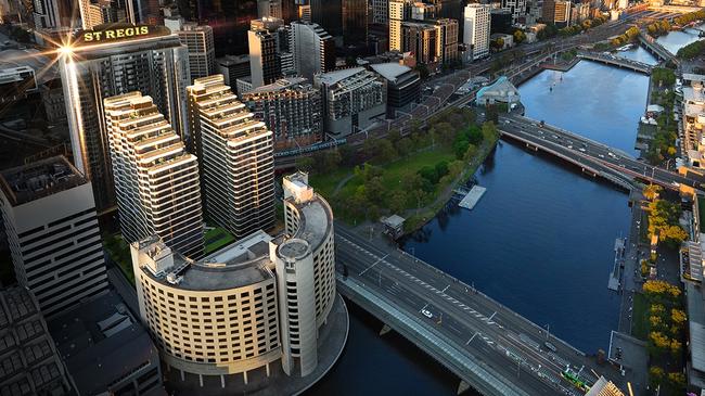 Planned luxury St Regis Hotel for North Bank, on the site of the former Melbourne Convention Centre. Pic: Supplied