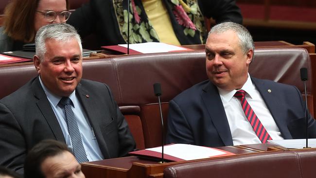 Centre Alliance senators Rex Patrick and Stirling Griff.