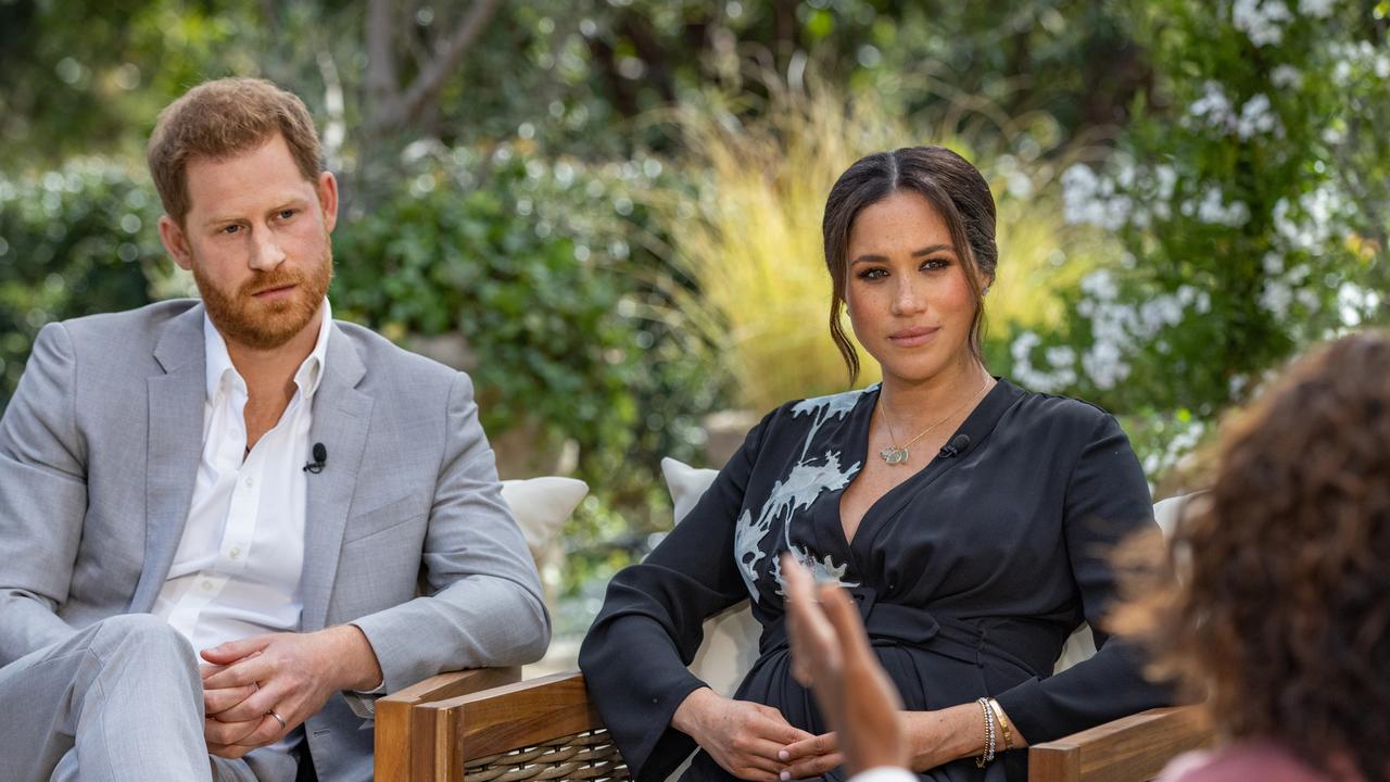 There were many explosive claims made in Prince Harry and Meghan Markle’s interview with Oprah. Picture: Harpo Productions/Joe Pugliese via Getty Images