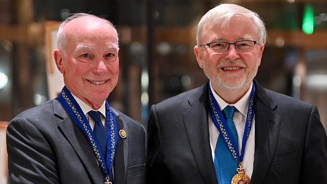 Dr Kevin Rudd with Congressman Joe Courtney. Picture: X