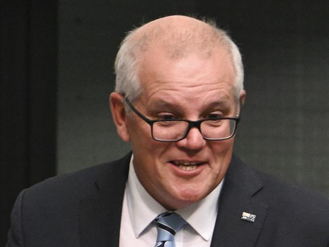 CANBERRA, AUSTRALIA, NewsWire Photos. FEBRUARY 27, 2024: The 30th prime minister of Australia, Scott Morrison delivers his valedictory speech to Parliament in the House of representatives at Parliament House in Canberra. Picture: NCA NewsWire / Martin Ollman