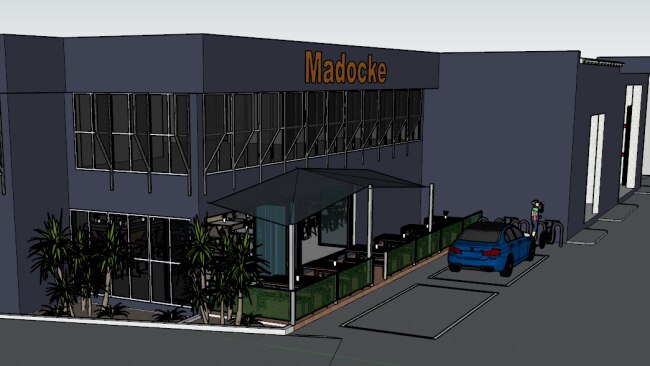 Artist's impression of Madocke Beer Brewery new premises at Ashmore, as drawn by the owner's 16yo son Noah.