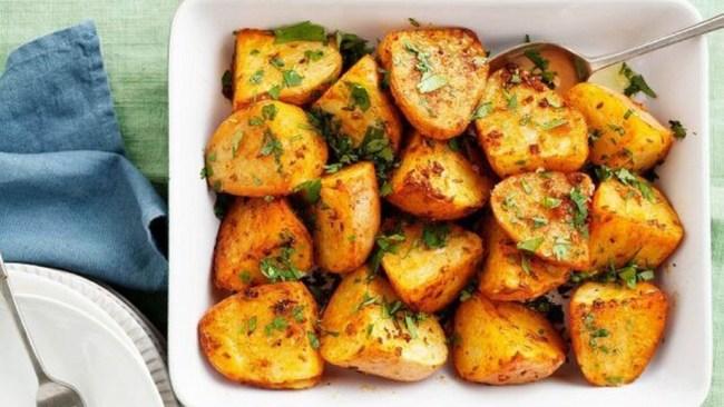 This recipe is a twist on traditional roast potatoes