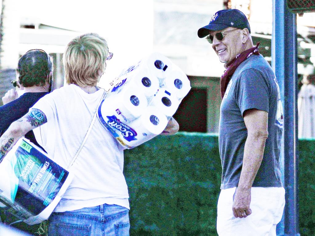 Bruce clearly has someone else buying his toilet paper for him. Picture: Backgrid