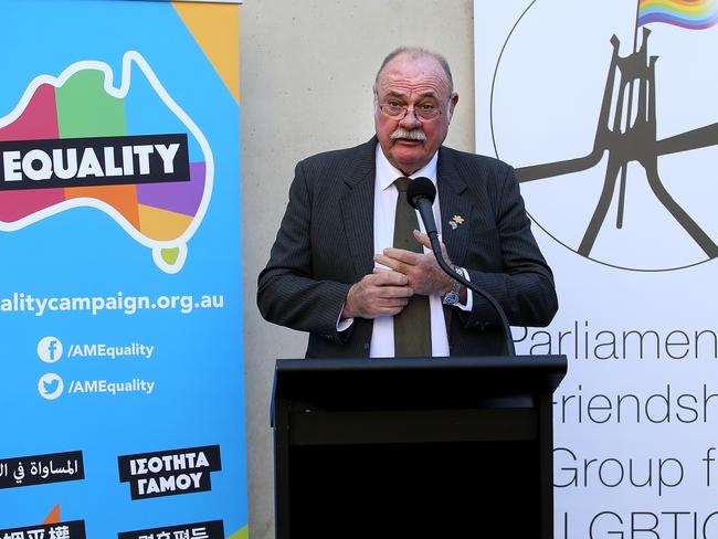 Liberal MP Warren Entsch at a cross-party marriage equality supporters event. Picture: Kym Smith