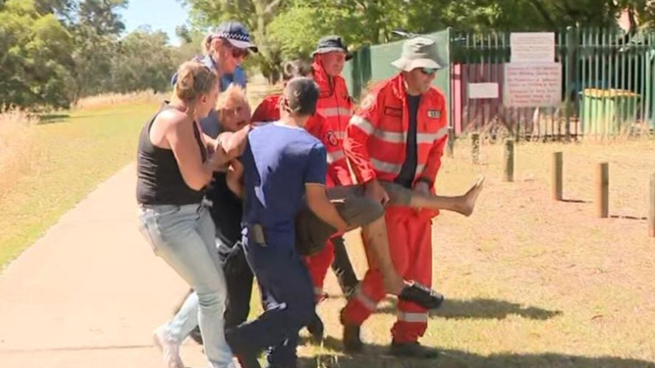 Patricia Dickson, 82, was last seen walking her dog on Friday and was found in bushland in Perth’s south three days later. Picture: 7 News