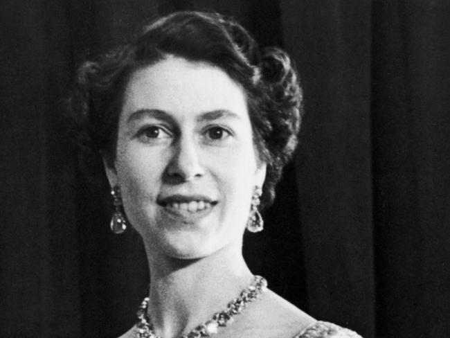 Queen Elizabeth official portrait for the Coronation 1953.