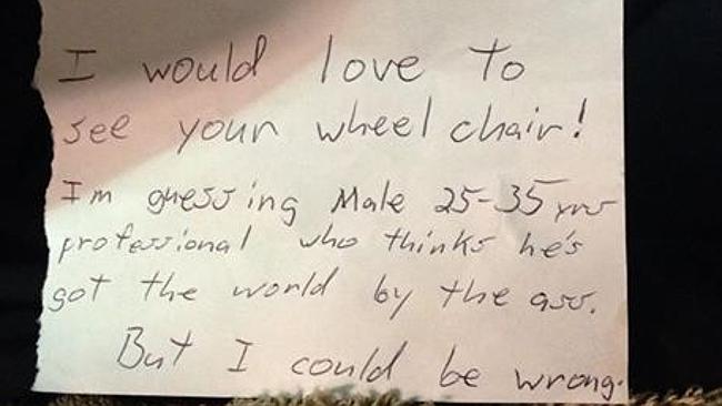 Quadriplegic Matt Milstead gets abusive note for parking in disabled ...