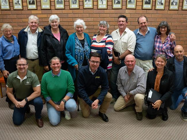 Kilkivan Action Group met with Llew O'Brien and David Littleproud around Qld Hydro Borumba Dam pumped hydro project and the Powerlink associated transmission lines on Monday, July 3, 2023. Picture: Christine Schindler