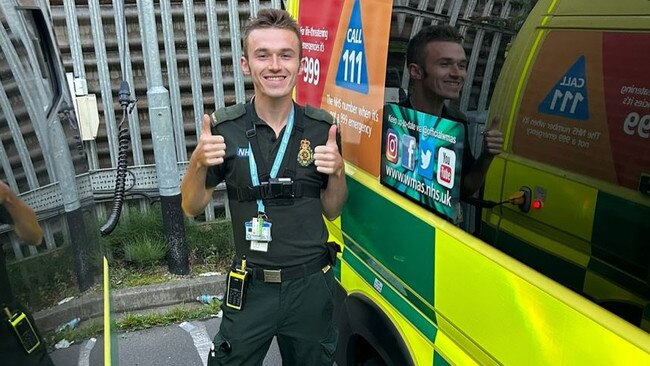 Daniel Duffield, 24, found fame on a UK reality TV show on the working lives of paramedics. Picture: Instagram.