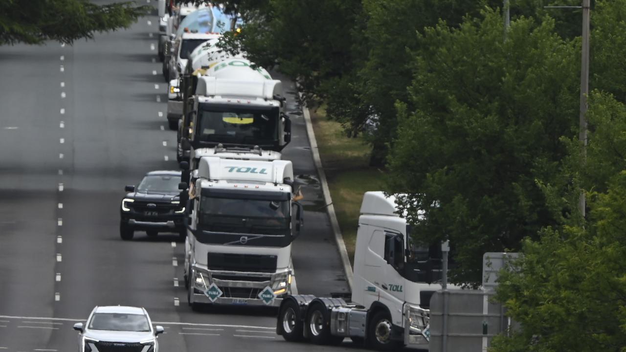 There is a severe workforce shortage in Australia’s trucking industry and a new survey from IRU says it will likely get worse. Picture: NewsWire / Martin Ollman