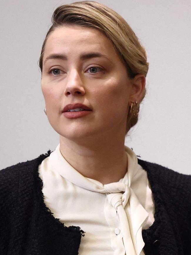 Amber Heard delivered her testimony last week. Picture: AFP.