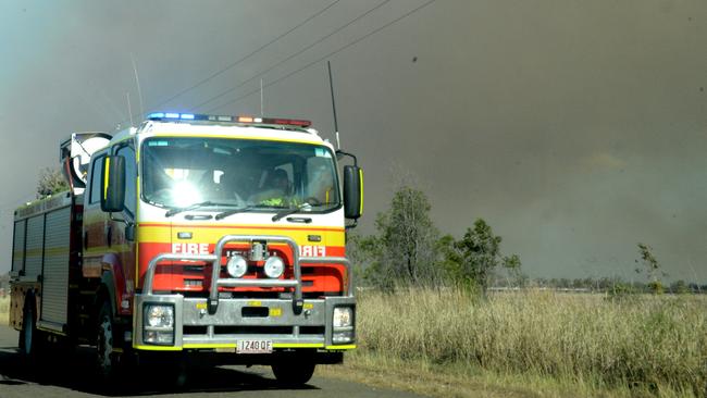 EN ROUTE: Warwick firefighters were called to the scene yesterday afternoon. Picture: Jann Houley