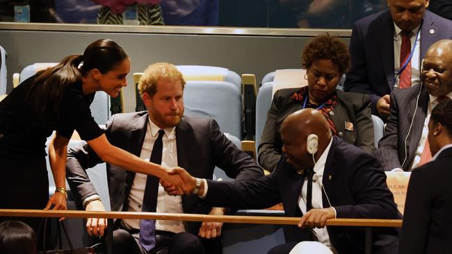 Prince Harry represents the royal family whether he chooses to or not. Picture: AFP