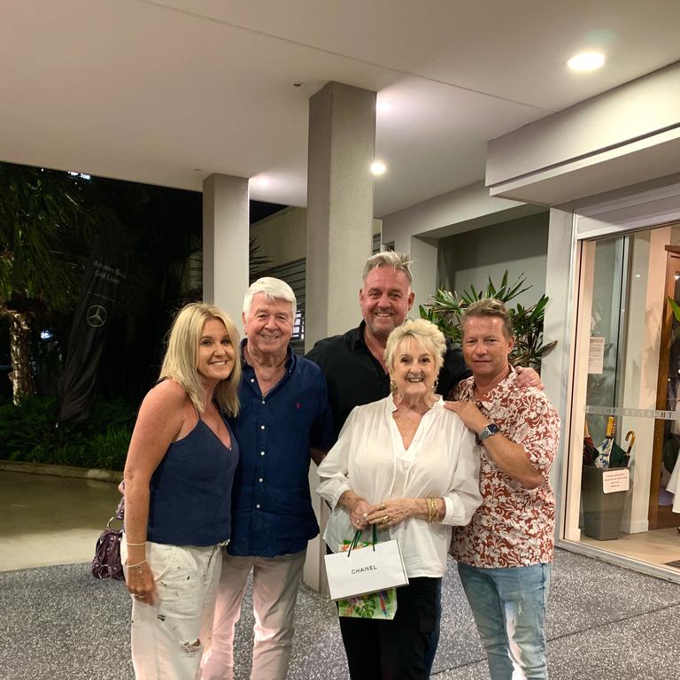 Sheridan Vollenweider, Les Miller,Dean Miller, Lorraine Miller and Rolf Vollenweider at Southport Yacht Club at Main Beach. Picture Jenny Masters