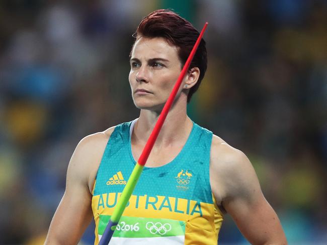 Kathryn Mitchell has broken the Australian women’s javelin record. Picture: Phil Hillyard