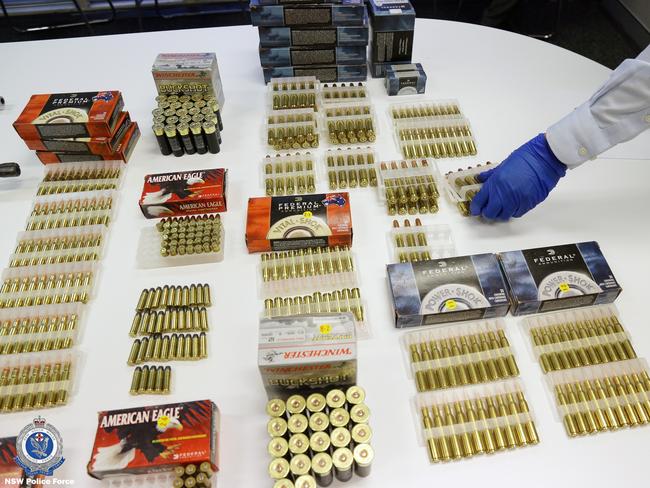 Police also found ammunition inside the property. Picture: NSW Police