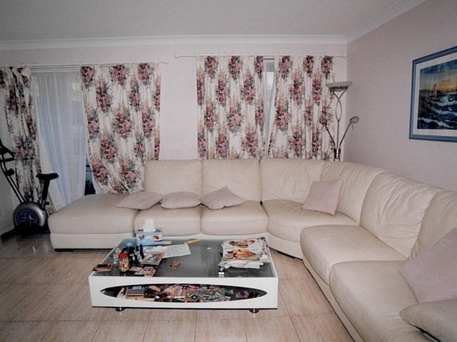 A crime scene photo of the Lins’ family home following the murders. Picture: Supreme Court of NSW