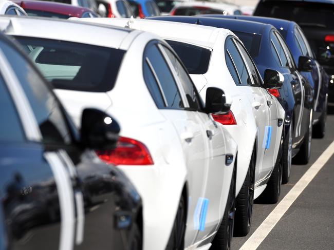 New imported cars are seen at the Port of Brisbane, Thursday, March 2, 2017. Exports of goods and services rose $9,668 million (12 per cent) and imports of goods and services rose $1,462 million (2 per cent) in the December quarter 2016, according to latest figures from the Australian Bureau of Statistics (ABS). (AAP Image/Dan Peled) NO ARCHIVING