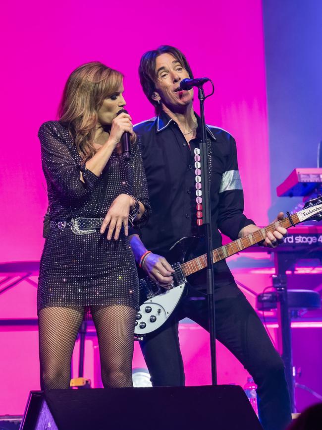 Roxette in Concert 2025 - Lena Philipsson and Per Gessle at MyState Bank Arena. Picture: Caroline Tan