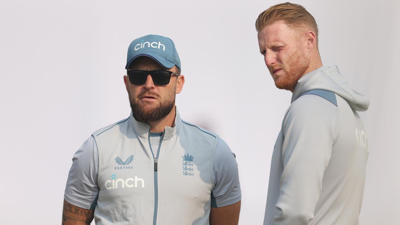 Ben Stokes and Brendon McCullum. Photo by Matthew Lewis/Getty Images
